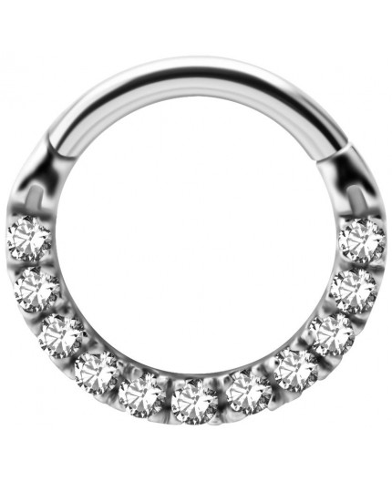 SS 316 HINGED CLICKER SET with Front Jewels