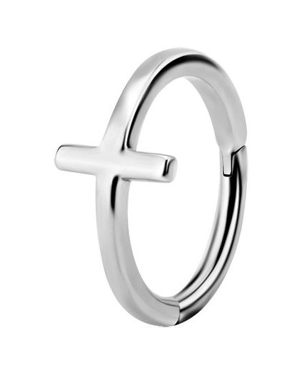 SS 316 CLICKER RING (CROSS)