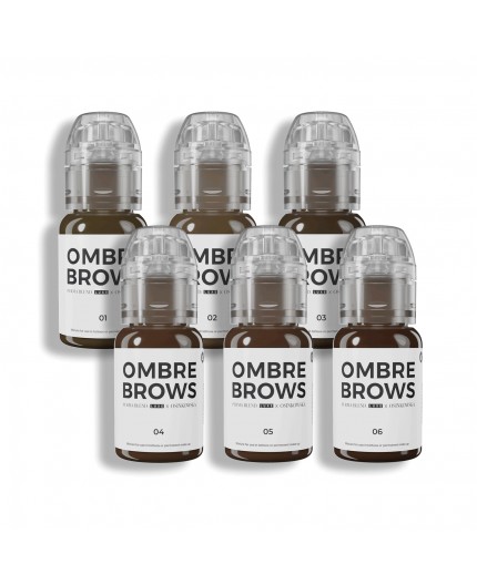 Paulina Osinkowska OMBRE BROWS Set - Perma Blend Luxe - 6x15ml - Conforme REACH