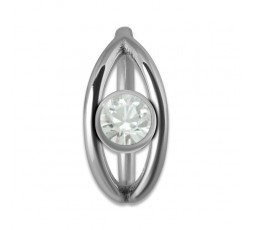 SS 316 JEWELLED HINGED RING