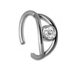 SS 316 JEWELLED HINGED RING