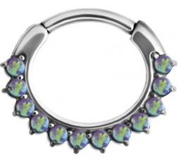 SS 316 OPAL CURVED SEPTUM CLICKERS