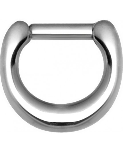 SS 316 SEPTUM CLICKER PLAIN OVAL PROFILE