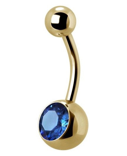 GD 316 8mm JEWEL NAVEL BARBELLS GD 316 8mm JEWEL NAVEL BARBELLS