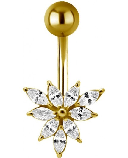 GD 316 JEWEL BANANA 1,6x10mm MARQUISE CLUSTER - WH GD 316 JEWEL BANANA 1,6x10mm MARQUISE CLUSTER - WH