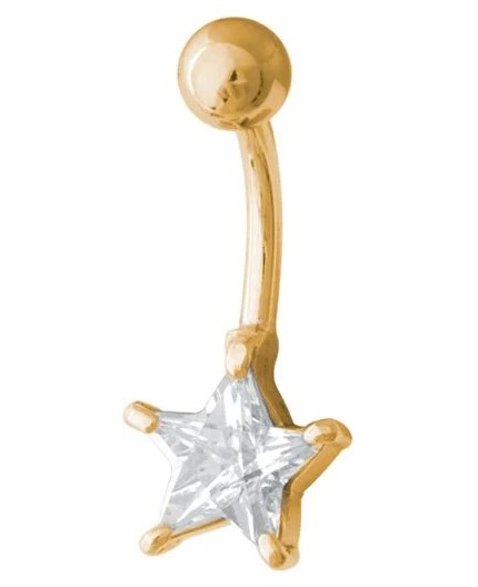 GD 316 BANANA WITH 8mm PRONG SET JEWEL 1,6x10mm WH GD 316 BANANA WITH 8mm PRONG SET JEWEL 1,6x10mm WH