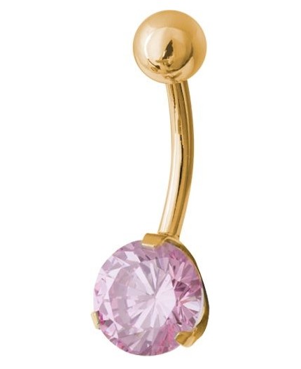 GD 316 BANANA WITH 8mm PRONG SET JEWEL GD 316 BANANA WITH 8mm PRONG SET JEWEL
