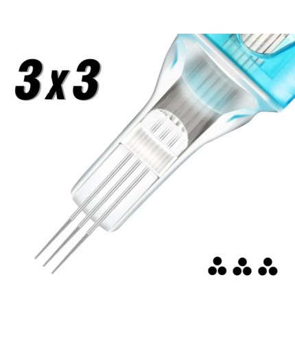 3x03 RS (Round Shader) 0,30mm - Long Taper - Cartucce Jconly VETAR - 20pz 3x03 RS (Round Shader) 0,30mm - Long Taper - Cartucce Jconly VETAR - 20pz