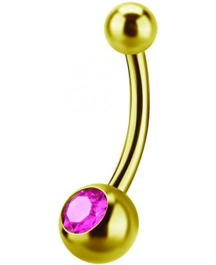 GD 316 6mm JEWEL NAVEL BARBELLS GD 316 6mm JEWEL NAVEL BARBELLS