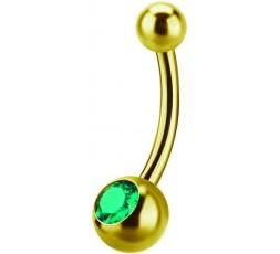 GD 316 6mm JEWEL NAVEL BARBELLS