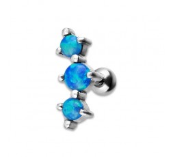 JEWELLED 3 HELIX BARBELL 2.5/3/2.5