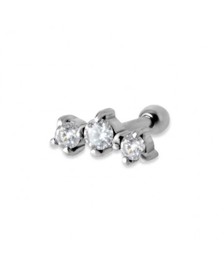 ZIRCONIA HELIX BARBELLS 2.5/3/2.5 ZIRCONIA HELIX BARBELLS 2.5/3/2.5