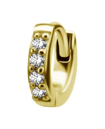 GD 316 HUGGIE HOOP FOR SECOND HOLE (PAIR) 0,8mm WH GD 316 HUGGIE HOOP FOR SECOND HOLE (PAIR) 0,8mm WH