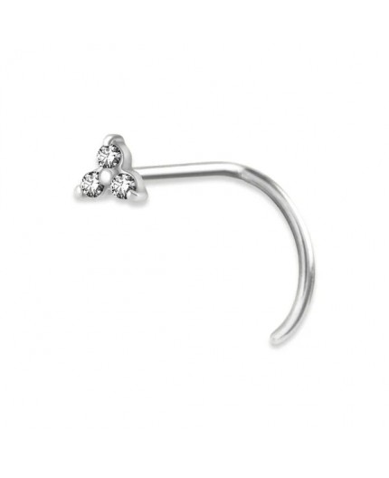 Trinity Curved Nose Stud