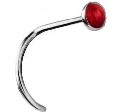 OPAL NOSE STUDS CURVED 0,8mm