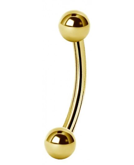 GD 316 CURVED EYEBROW BARBELLS GD 316 CURVED EYEBROW BARBELLS