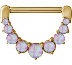 GD 316 JEWELLED NIPPLE CLICKER W/OPALS