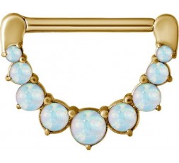 GD 316 JEWELLED NIPPLE CLICKER W/OPALS