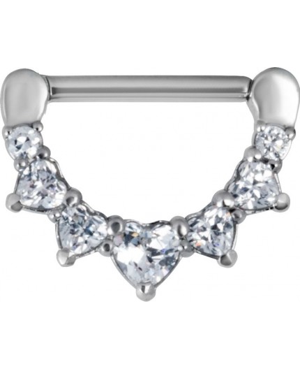 SS 316 JEWELLED NIPPLE CLICKER SS 316 JEWELLED NIPPLE CLICKER