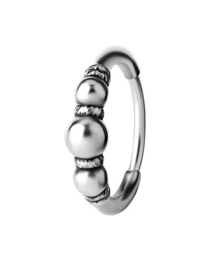 SS 316 HOOP EARRINGS (PAIR) mod. 10