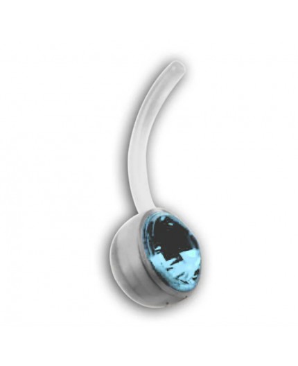 BIOFLEX CLEAR JEWELLED NAVEL BARBELLS BIOFLEX CLEAR JEWELLED NAVEL BARBELLS