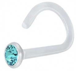 BIOPLAST JEWEL NOSE STUD 1,2mm