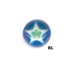 UV SCREW-ON ZIRCON MURANO BALLS