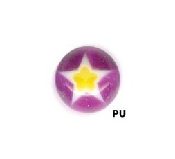 UV SCREW-ON ZIRCON MURANO BALLS