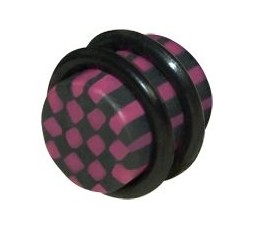 CHEQUERED FIMO PLUGS