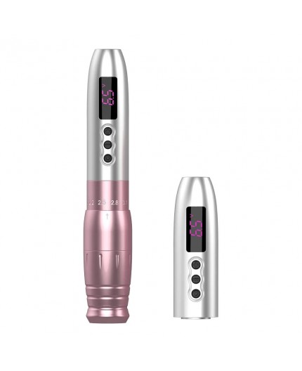 EZ Lola Air Pro - Silver Pink - Corsa Regolabile (2.0 - 3.3 mm) - Dermografo Wireless PMU Pen EZ Lola Air Pro - Silver Pink - Corsa Regolabile (2.0 - 3.3 mm) - Dermografo Wireless PMU Pen