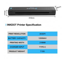 Stampante Termica per Stencil - Emalla INKDOT Wireless Thermal Printer