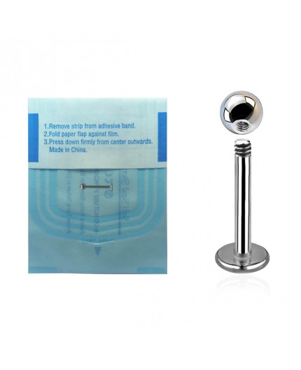 Labret STERILE in Acciaio Inox 316L con Pallina
