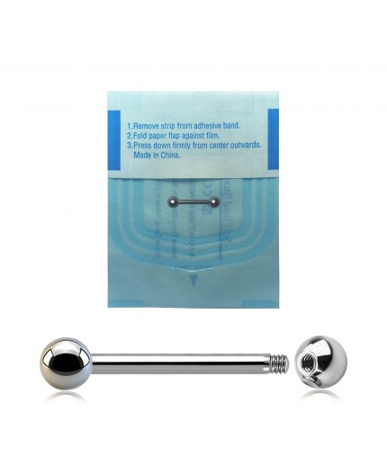 Barbell STERILE in Acciaio Inox 316L con Palline