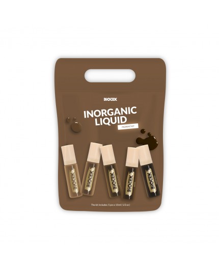 INORGANIC LIQUID BROW KIT - Biotek - 5x 15ml - Pigmenti PMU REACH