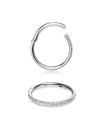 Clicker in Acciaio Inox 316L con Zirconie Frontali