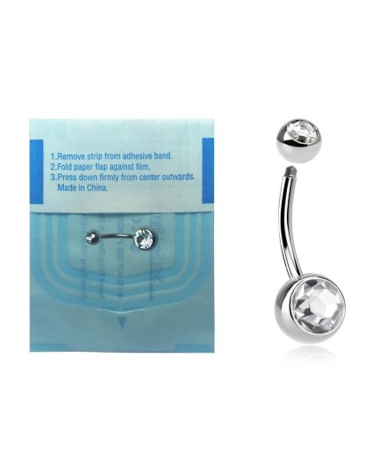 TT STERILE DOUBLE JEWEL NAVEL BANANABELL sfere 5+8mm