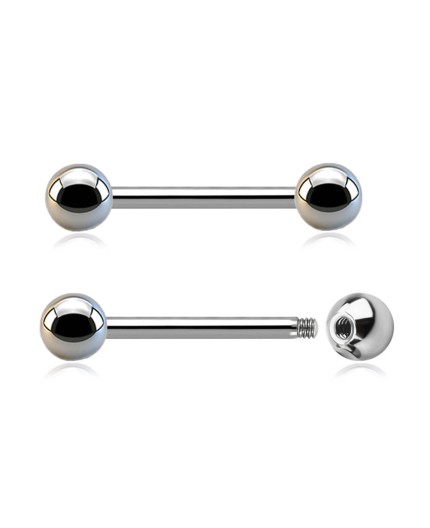 Barbell in Titanio G23 ASTM F136 con Palline