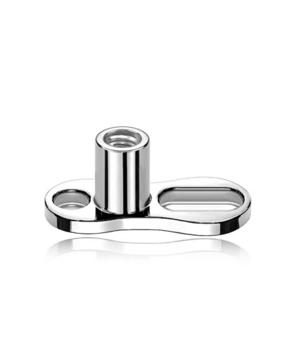 Dermal Anchor in Titanio G23 ASTM F136 con Filettatura Interna