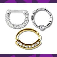 Septum, Clickers e Hinged Rings in Acciaio Chirurgico | Tattoo Supply Roma